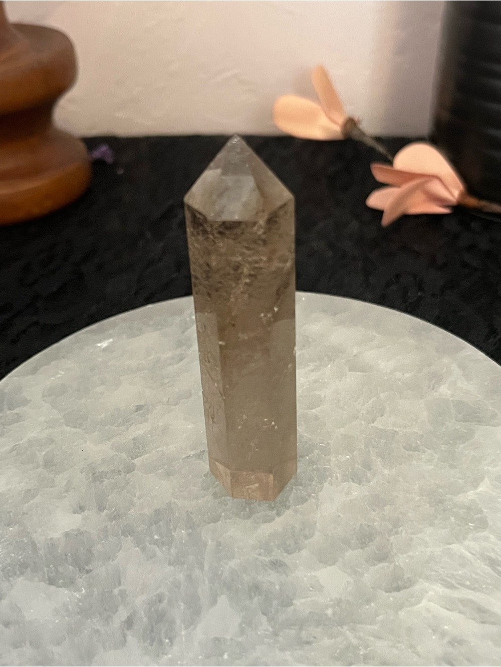 Smoky Quartz Point Crystal Tower